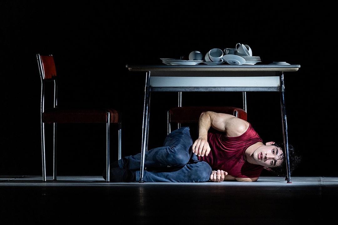 Louis Musin in *Epilog* by John Neumeier, Hamburg Ballet, 2024; photo: Kiran West