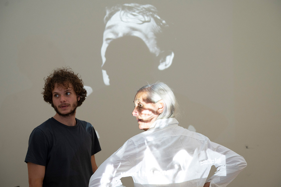 Solal Mariotte and Anne Teresa De Keersmaeker in *Brel*; photo: Anne Van Aerschot