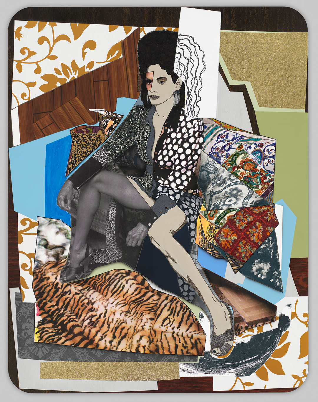 «Racquel: Come to me» von Mickalene Thomas (2016), Foto: 2022. Digital image Whitney Museum of American Art / Licensed by Scala / VG Bild-Kunst, Bonn 2022