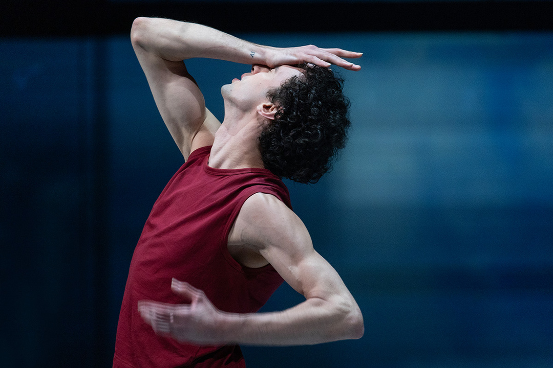 Louis Musin in *Epilog* by John Neumeier, Hamburg Ballet, 2024; photo: Kiran West