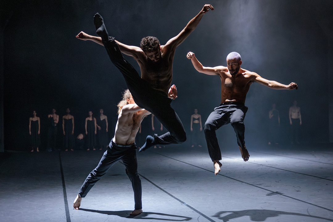 Ido Toledano, Emanuele Piras and Antonin Mélon in *Abschied* by Emanuel Gat; photo: Dominik Mentzos