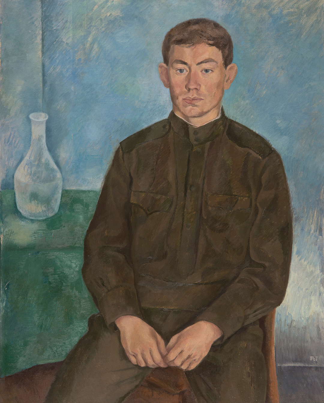 Günther Friedrich, *Portrait of the Soldier Wladimir Puschkarjow*, 1967 oil on canvas; © Estate of Günther Friedrich; photo: Thomas Goethe