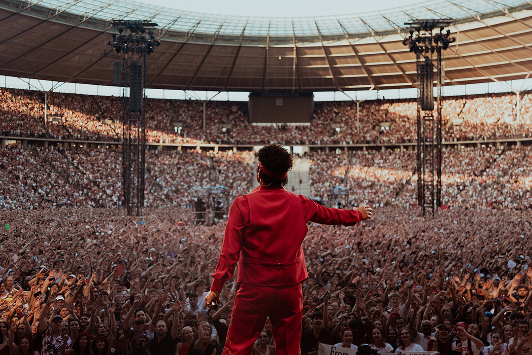 Bruno Mars at the Olympiastadion Berlin, June 2026; photo: Daniel Ramos