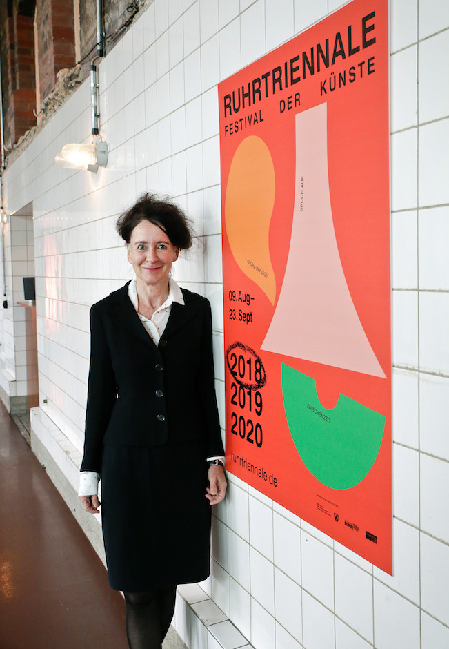 Intendantin Stefanie Carp bei der Programmpräsentation der Ruhrtriennale 2018, Foto: Edi Szekely/Ruhrtriennale 2018