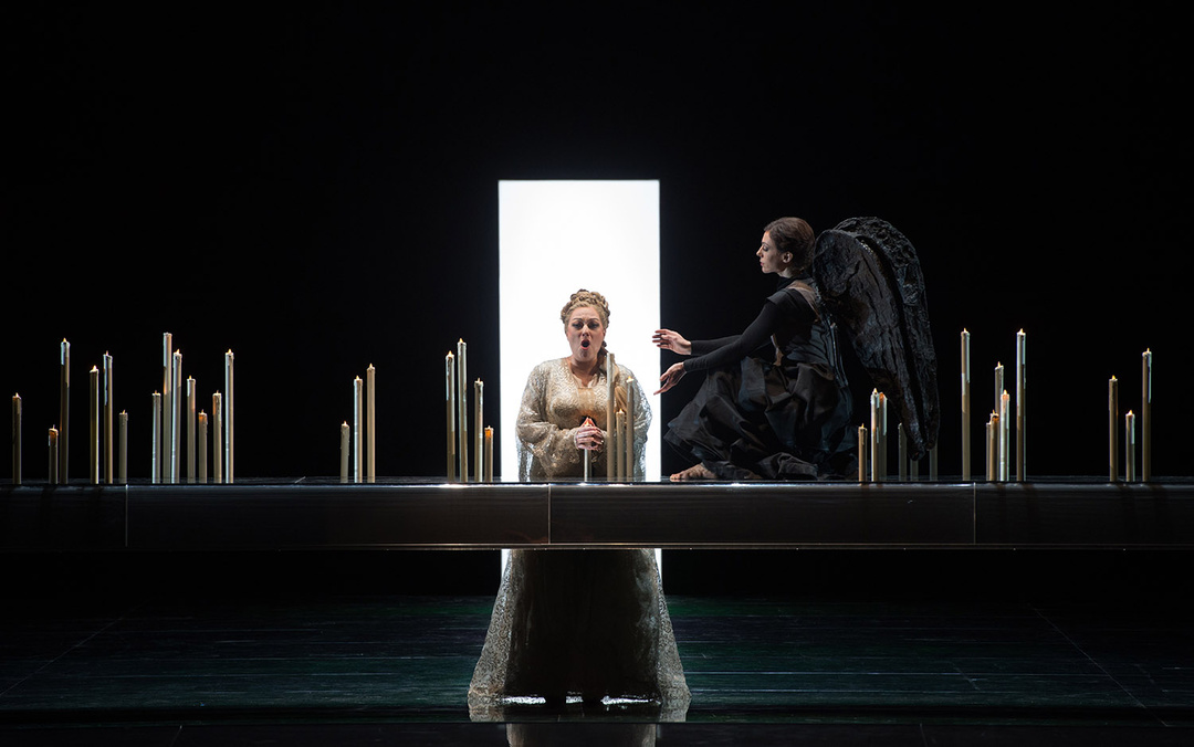 Dorothea Röschmann (Desdemona) in «Otello» an der Semperoper in Dresden, Foto: dpa