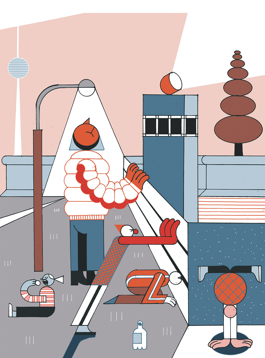 Zeichnungen von Anton Ohlow aus «Fall 89. Reportagen über Widerstand, Anpassung, Liebe, Spionage, Repression, Witz und 30 Jahre Mauerfall», eine Publikation der Klasse Illustration von Henning Wagenbreth, UdK Berlin, 2019