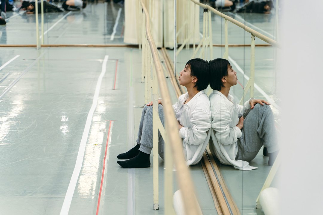 During rehearsals for *Timeless*, Hessian State Ballet; photo: Tatsuki Takada