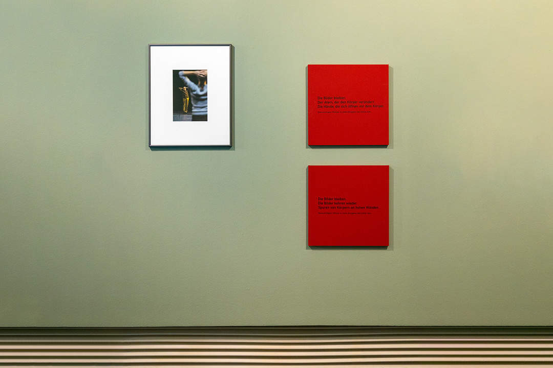 Exhibition view; photo: Markus Hoffmann, Deutsches Tanzarchiv Köln