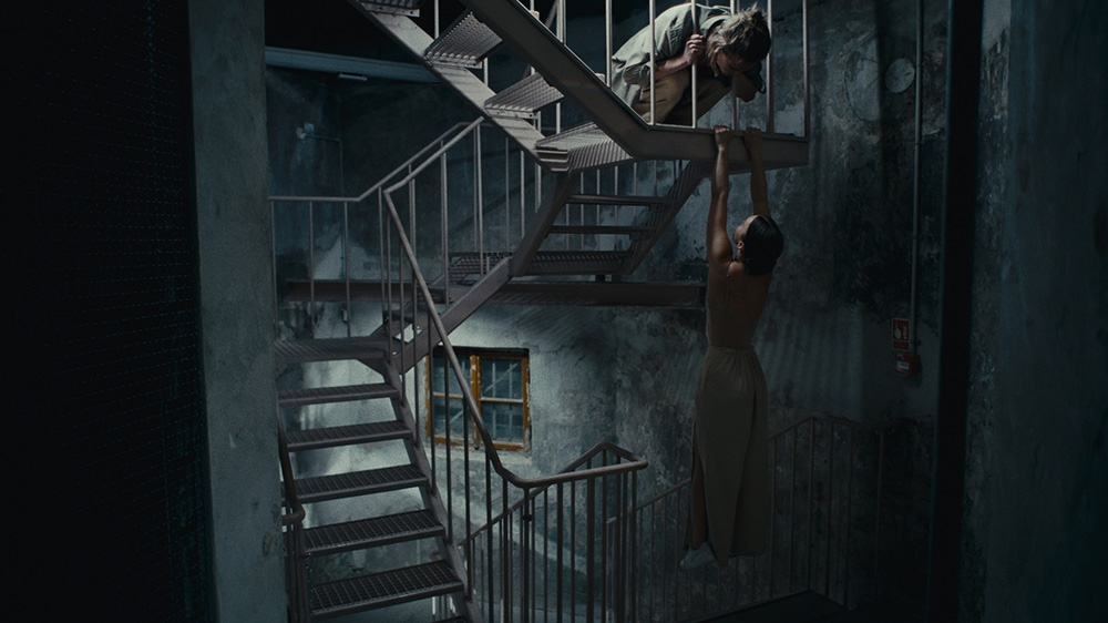 ARTE production *Dance plus City*: *Circus of Love and Lament* by Marta Pulk, with Arturs Nīgalis and Marite Supe, circus arena in Riga, Latvia; photo and background: Just a moment, Air Productions, Stellar Film, Tag Film, Moon Man, ARTE G.E.I.E.