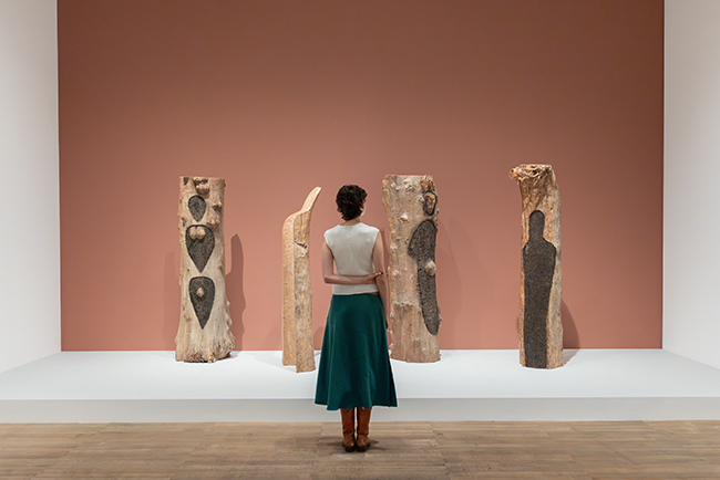 Ana Mendieta *La Jungla (Totem Grove)* 1985 installation view at Tate Modern 2026. Artworks © The Estate of Ana Mendieta Collection, LLC. Licensed by Artist Rights Society (ARS), New York. DACS 2026. Photo © Tate (Yili Liu)