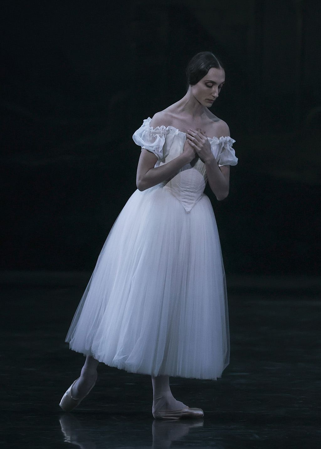 Dorothée Gilbert as Giselle by Jean Coralli; photo and background: Maria-Helena Buckley