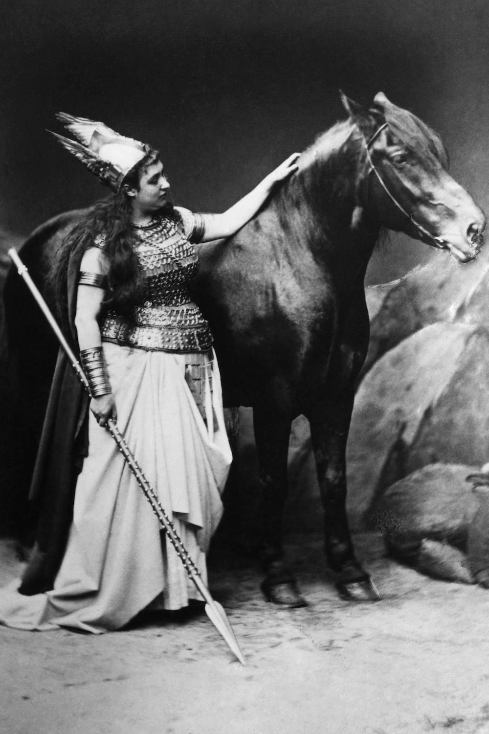 Amalie Materna als Brünnhilde (1876), Foto: picture-alliance