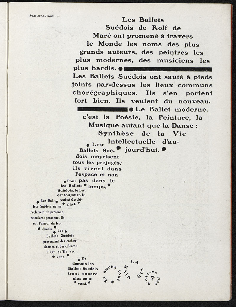 Seiten aus «La danse», November/Dezember 1924, Foto: Médiathèque du Centre national de la danse. Donation Gilberte Cournand